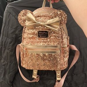 Disney Rose Gold Loungefly backpack